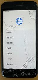 iPhone 8, vetro rotto, perfettamente funzionante