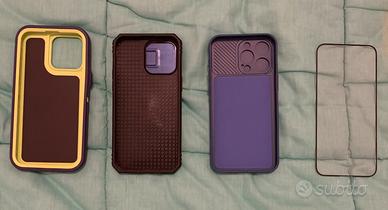 Cover iphone 15 pro max e protezione schermo