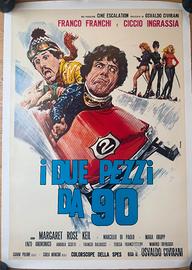 Poster vintage FRANCO E CICCIO I DUE PEZZI DA 90