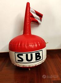 pallone da sub con bandiera con cordino+ retina.