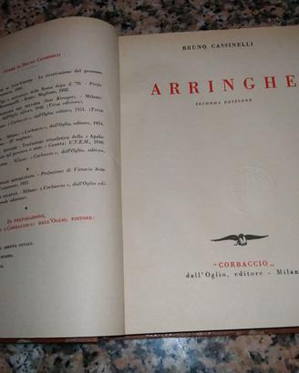 Arringhe   - Bruno Cassinelli 1954 autografato