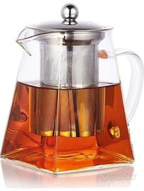 2 pezzi di Teiera Vetro Con Infusore