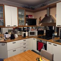 Cucina ad angolo bianca