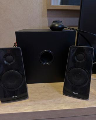 Cassa subwoofer 2.1 trust potenza 120 watt