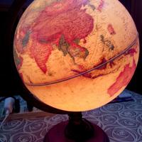 MAPPAMONDO ANNI '80 CON LUCE INTERNA