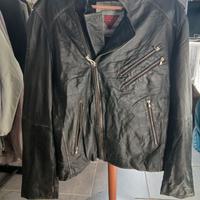 giacca pelle biker Modeka taglia XL