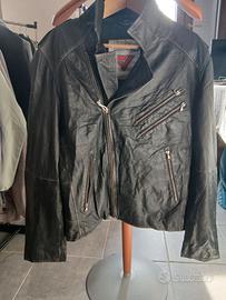 giacca pelle biker Modeka taglia XL
