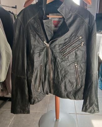 giacca pelle biker Modeka taglia XL