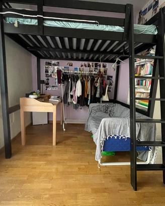 Letto a soppalco francese Ikea