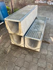 Canale acqua con griglia