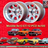 2 pz. cerchi BMW Minilite 9x13 ET-12 1502-2002 tii