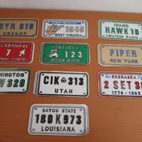 adesivi targhe americane cm 21 x 7