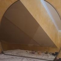 Grande specchio semicircolare