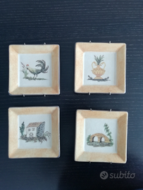 Set piatti decorativi o da antipasto