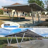 Carport gazebo pensilina struttura impianto solare
