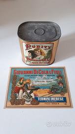 latta purity di cola vintage antica olio anni 800