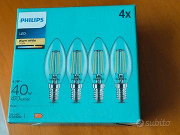Lampadine a candela Led Philips E14 | 4W - 2700 K