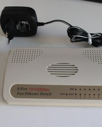 Retrocomputing Switch di rete 8 porte usato