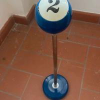 Portacenere a forma di palla da biliardo