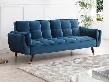 DIVANO LETTO BLU 