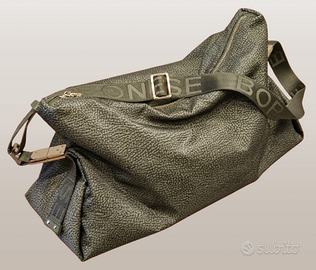 Borsa a tracolla Borbonese verde oliva OP Eco Line
