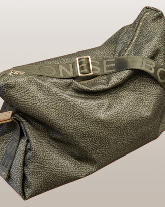 Borsa a tracolla Borbonese verde oliva OP Eco Line