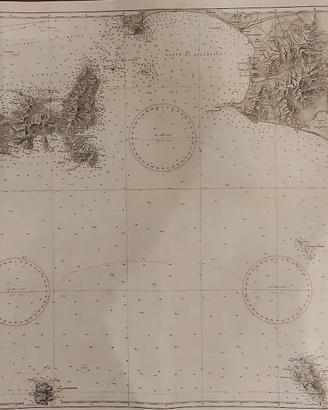 Carta nautica canale di Piombino