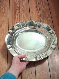 Vassoio vintage centrotavola, placcato argento 