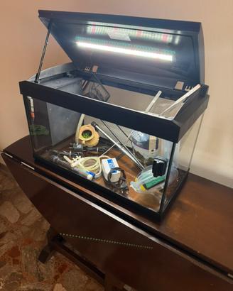 Acquario Completo 60lt + Accessori - Usato 3 Mesi