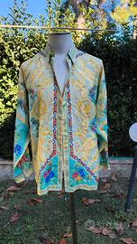 Gianni Versace Camicia uomo 100% Seta Vintage L 4