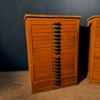 Archivio cassettiera modernariato tipografia 