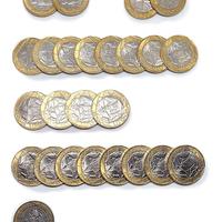 LOTTO 25 MONETE BIMETALLICHE 1000 LIRE, SPL