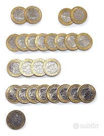 LOTTO 25 MONETE BIMETALLICHE 1000 LIRE, SPL