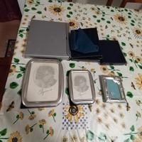 3 cornici in argento +6 in silver