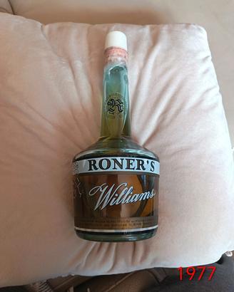 Bottiglia grappa Roner's Williams del 1976