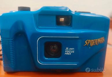 spiderman macchina fotografica a pellicola vintage