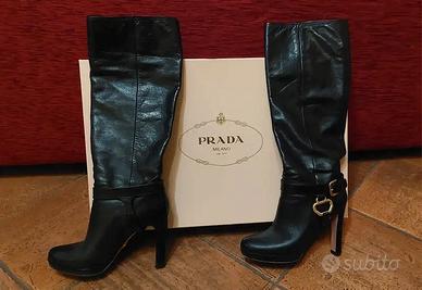 Stivali in pelle Prada