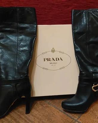 Stivali in pelle Prada