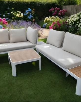 Set Salottino Divanetto da esterno per giardino