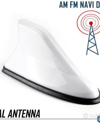 Antenna PINNA SQUALO Bianca VERA Ricezione RADIO