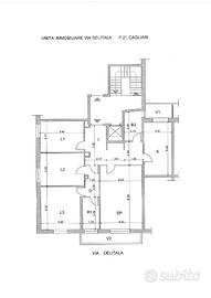 Via Delitala mq 160 vuoto luminoso