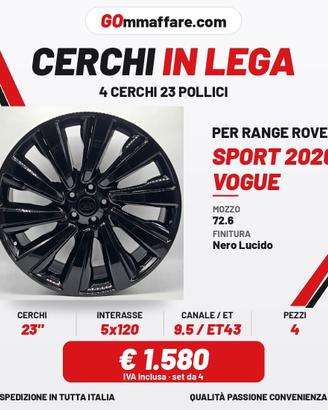 4 Cerchi 23 pollici in Lega Nuovi Inovit FD1004 - 
