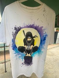 T-Shirt / Dipinta a Mano Itachi Uchiha - Naruto
