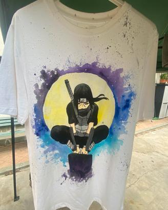T-Shirt / Dipinta a Mano Itachi Uchiha - Naruto