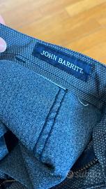 Pantaloni John Barritt – Blu Navy Micro-Fantasia