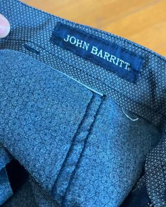 Pantaloni John Barritt – Blu Navy Micro-Fantasia