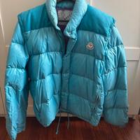 Piumino moncler vintage reversibile azzurro
