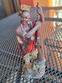 Statuetta Vintage Indiano nativo americano