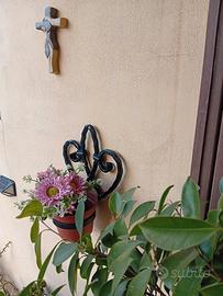Porta piante in ferro battuto