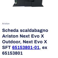 Scheda scaldabagno ariston 65153801-03